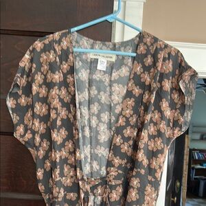 Caron Callahan Floral Wrap Jumpsuit